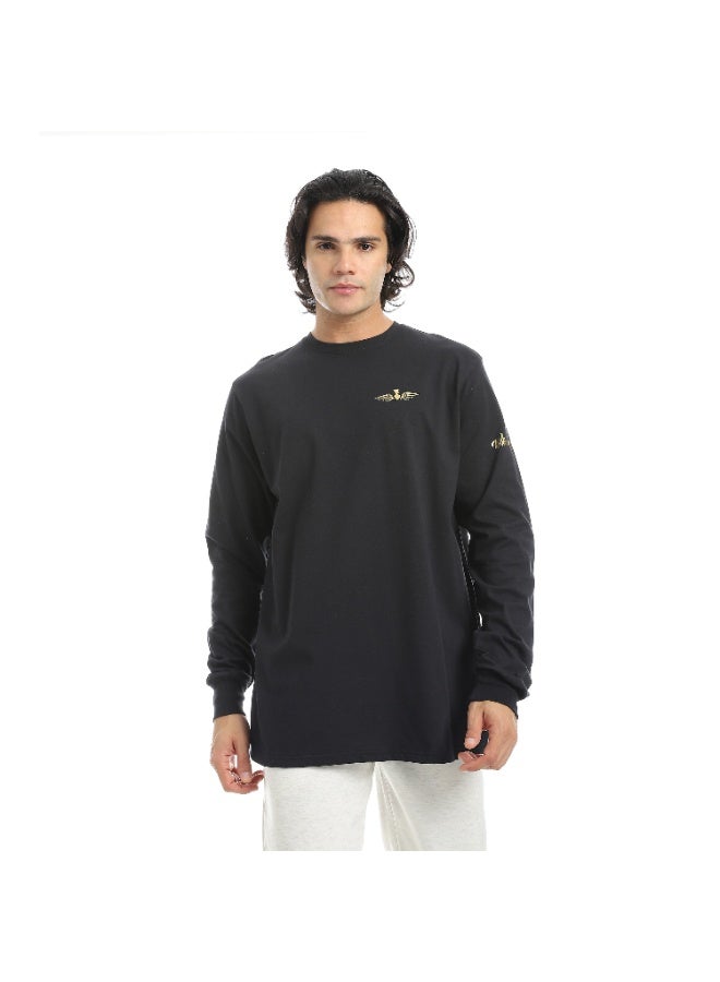 What's new Long-Sleeve Graphic Tee for men – "What's New" Logo (Black)